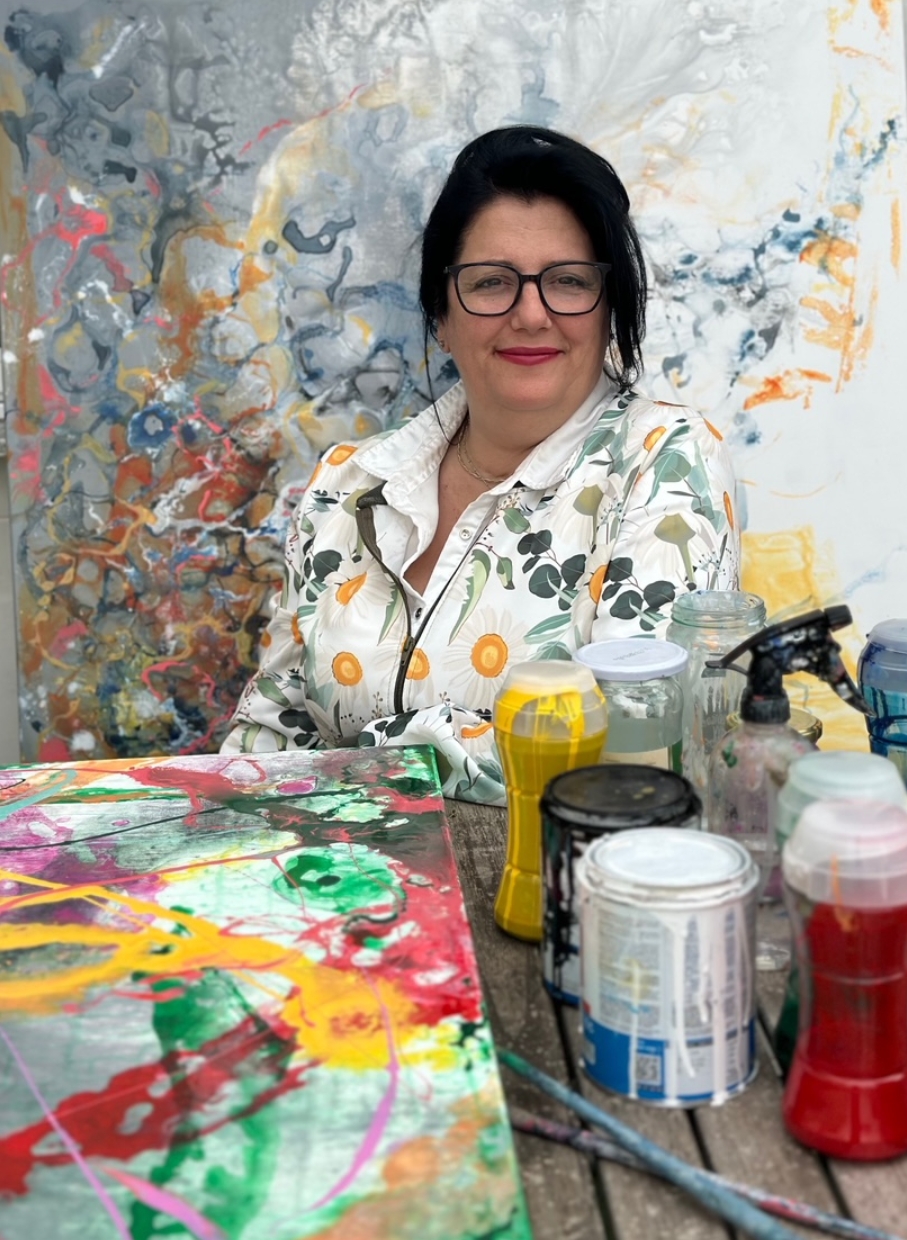 Dori Climent en su taller.